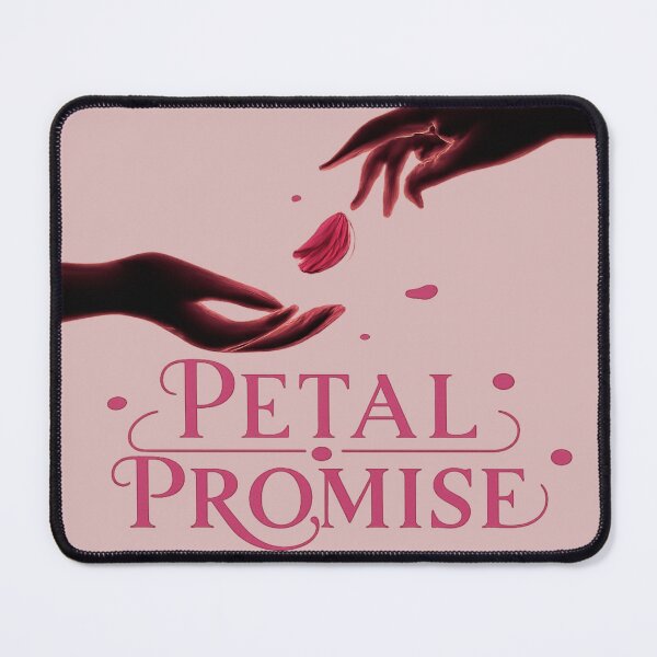 Item preview, Petal Promise Falling Flower Petal Design, Romantic Love Illustration, Delicate Commitment Art for Couples designed and sold by JagrDesigns.