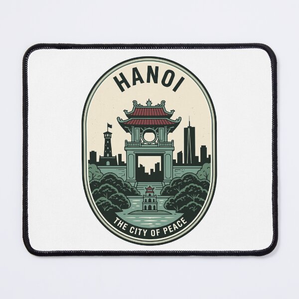 Item preview, Vintage Hanoi Vietnam City of Peace Travel Badge designed and sold by k3rstman1.