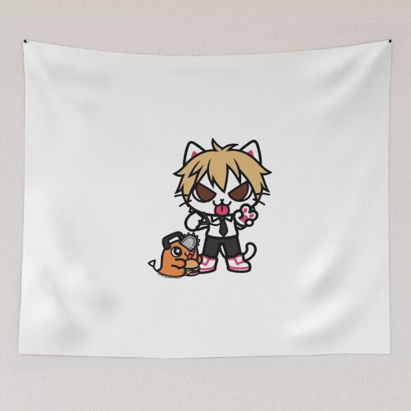 Item preview, Power and Pochita Neko Doodle designed and sold by LesageSecond.
