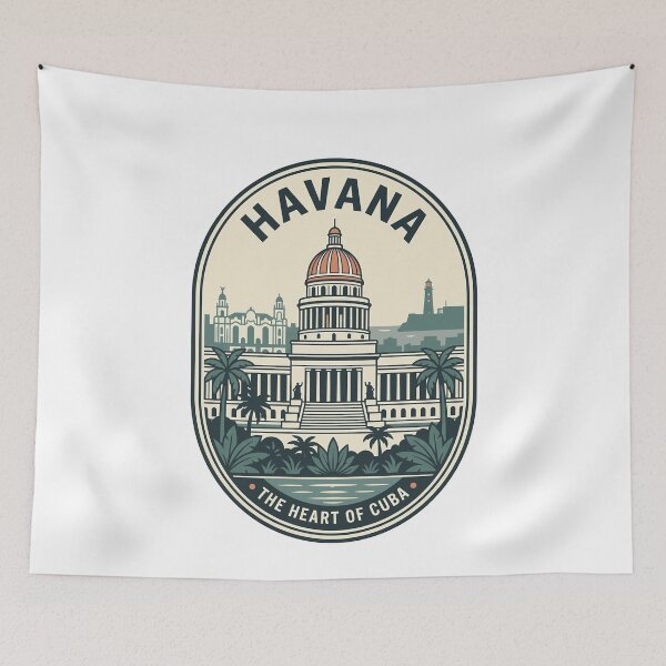 Item preview, Vintage Havana Cuba Capitol Travel Badge designed and sold by k3rstman1.