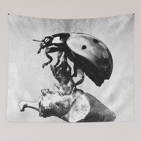Item preview, Ladybird Beetle Dark Natural History Macro Art designed and sold by Ghoul Enterprises.