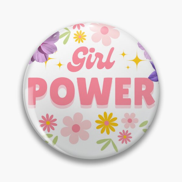 Item preview, Girl Power Floral Aesthetic Typography Design designed and sold by RushVibeWear.