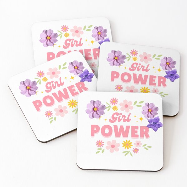 Item preview, Girl Power Floral Aesthetic Typography Design designed and sold by RushVibeWear.