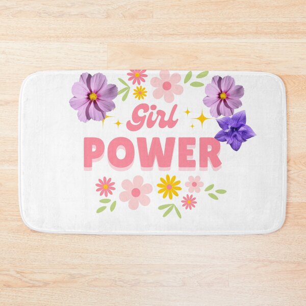Item preview, Girl Power Floral Aesthetic Typography Design designed and sold by RushVibeWear.