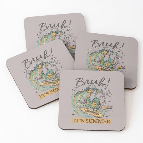 Item preview, Retro Summer Chill Duck - Surf Vibes & Peace Signs designed and sold by designerr23 ⭐⭐⭐⭐⭐.