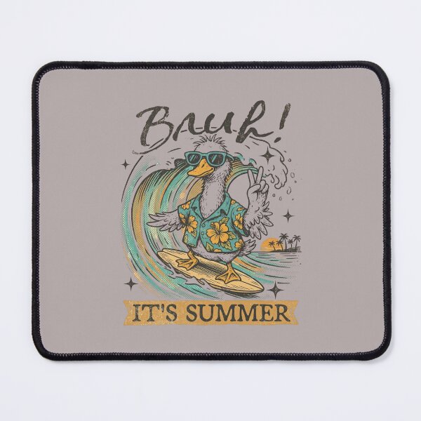 Item preview, Retro Summer Chill Duck - Surf Vibes & Peace Signs designed and sold by designerr23 ⭐⭐⭐⭐⭐.