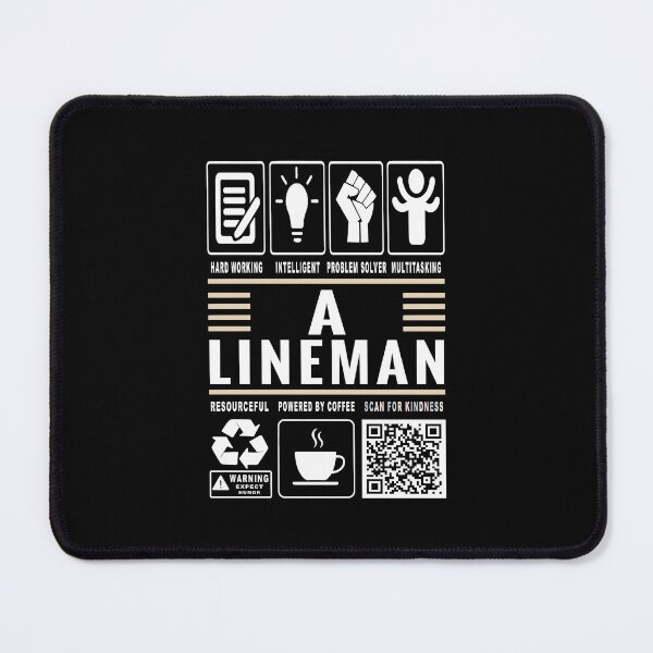 Item preview, Funny Lineman Job Description Icons QR Code designed and sold by MerchMaxxing.