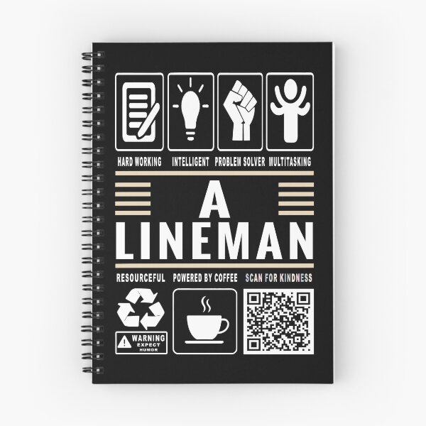 Item preview, Funny Lineman Job Description Icons QR Code designed and sold by MerchMaxxing.
