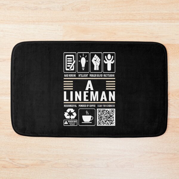 Item preview, Funny Lineman Job Description Icons QR Code designed and sold by MerchMaxxing.