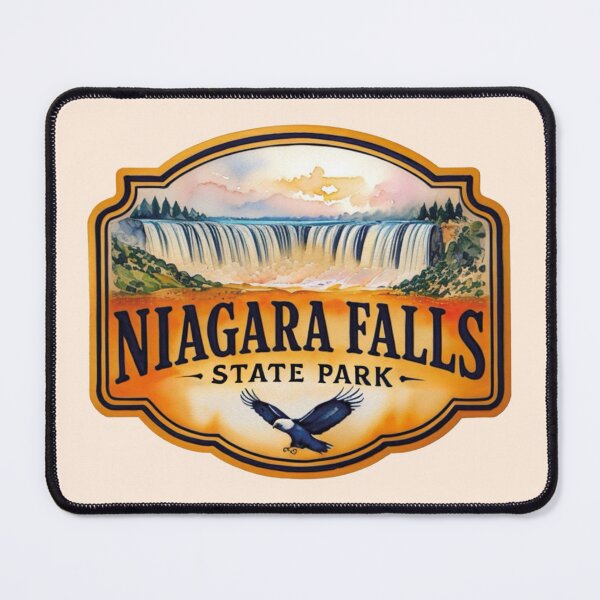 Item preview, Niagara Falls State Park Vintage Travel Badge designed and sold by MoxisWatercolor.