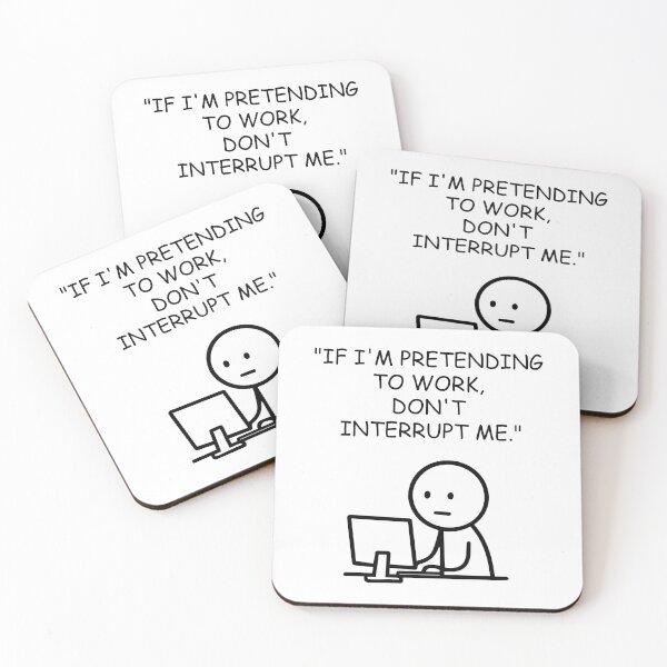 Item preview, If I'm Pretending to Work I designed and sold by Black Directive.