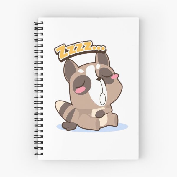 Item preview, Kawaii Sleeping Raccoon Sticker - Funny ZZZ Snoring Animal designed and sold by ZYNORAworld.