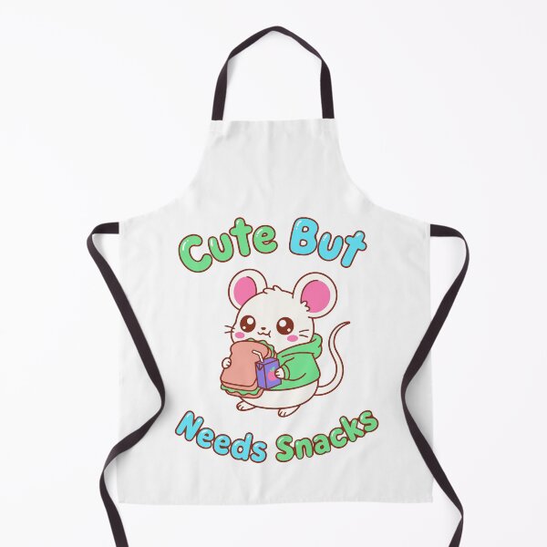 Item preview, Cute Kawaii Mouse Eating Snacks Illustration designed and sold by littleflabby.
