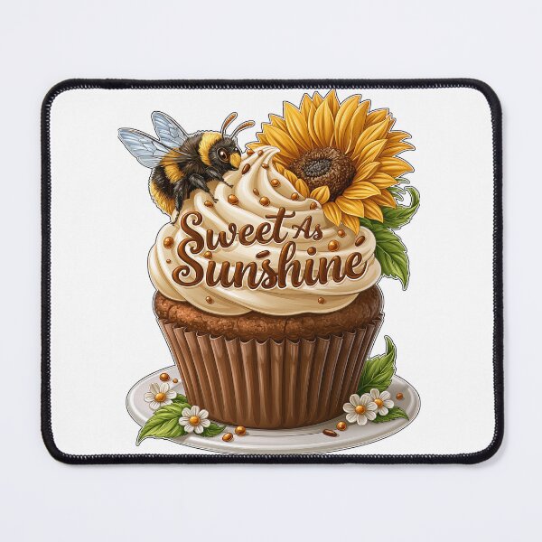Item preview, Sweet As Sunshine Sunflower Bee Cupcake designed and sold by Marcikart.