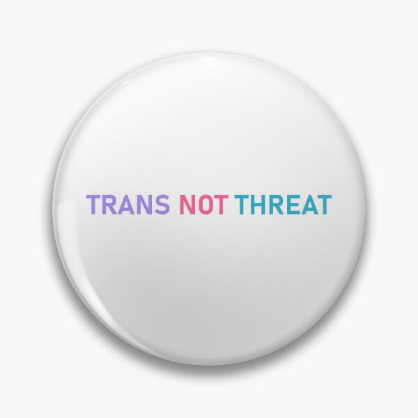 Item preview, Trans Not Threat Typography Design | Trans Pride LGBTQ+ Statement designed and sold by SarkisovaNune.