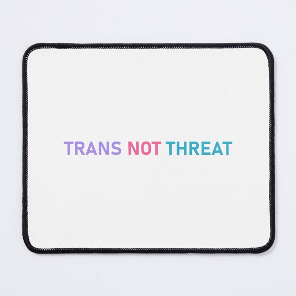 Item preview, Trans Not Threat Typography Design | Trans Pride LGBTQ+ Statement designed and sold by SarkisovaNune.