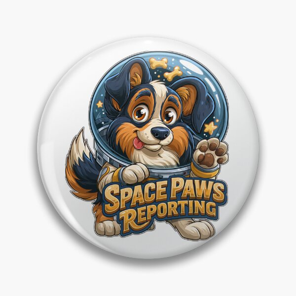 Item preview, Space Paws Reporting Astronaut Dog designed and sold by Marcikart.