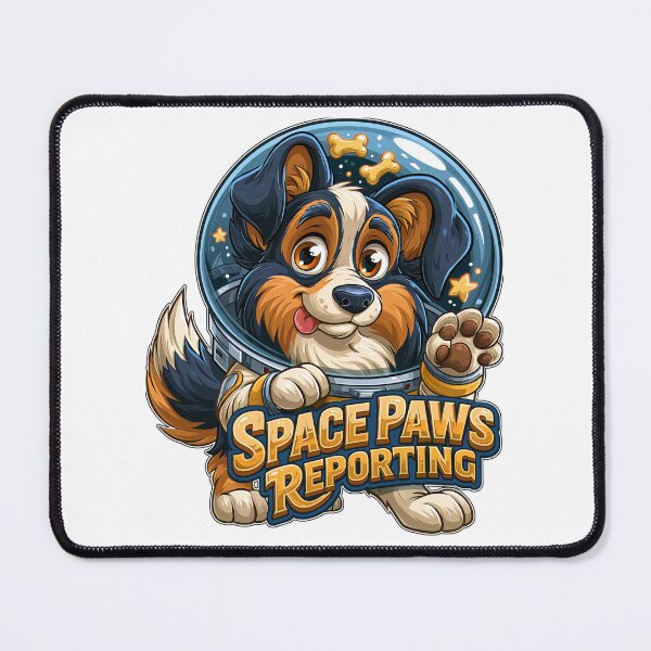 Item preview, Space Paws Reporting Astronaut Dog designed and sold by Marcikart.