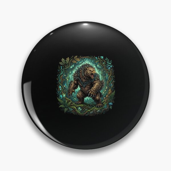 Item preview, Ferocious Owlbear Forest Monster Fantasy Roleplaying Art designed and sold by Fenay Designs.