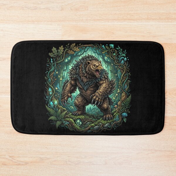 Item preview, Ferocious Owlbear Forest Monster Fantasy Roleplaying Art designed and sold by Fenay Designs.