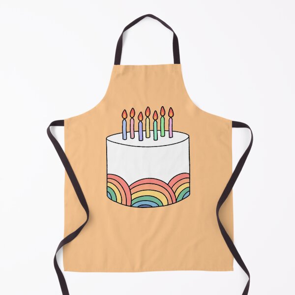 Artikelvorschau, Regenbogenfarbene Geburtstagstorte mit pastellfarbenen Kerzen entworfen und verkauft von ubborn.
