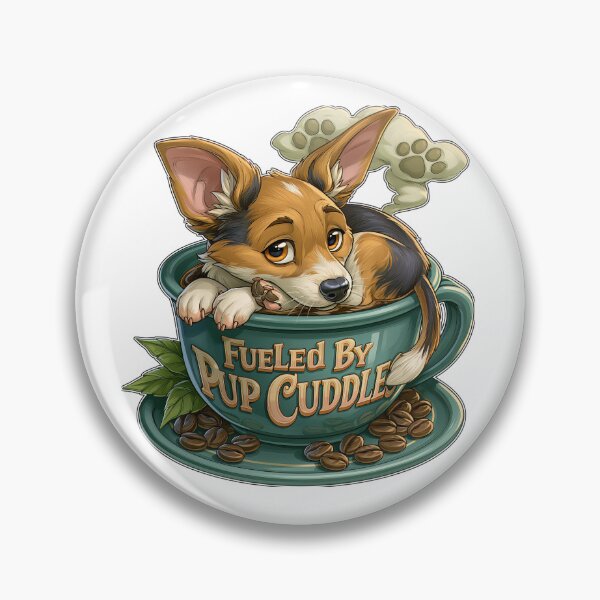 Item preview, Fueled By Pup Cuddles Coffee Dog designed and sold by Marcikart.