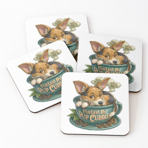 Item preview, Fueled By Pup Cuddles Coffee Dog designed and sold by Marcikart.