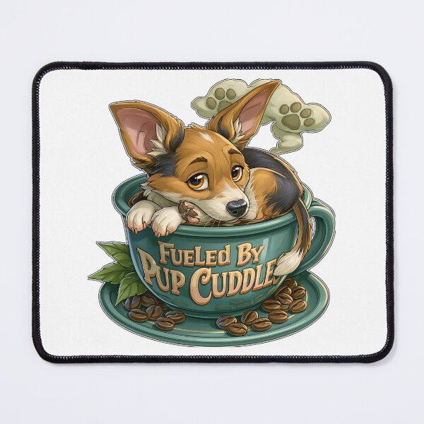 Item preview, Fueled By Pup Cuddles Coffee Dog designed and sold by Marcikart.
