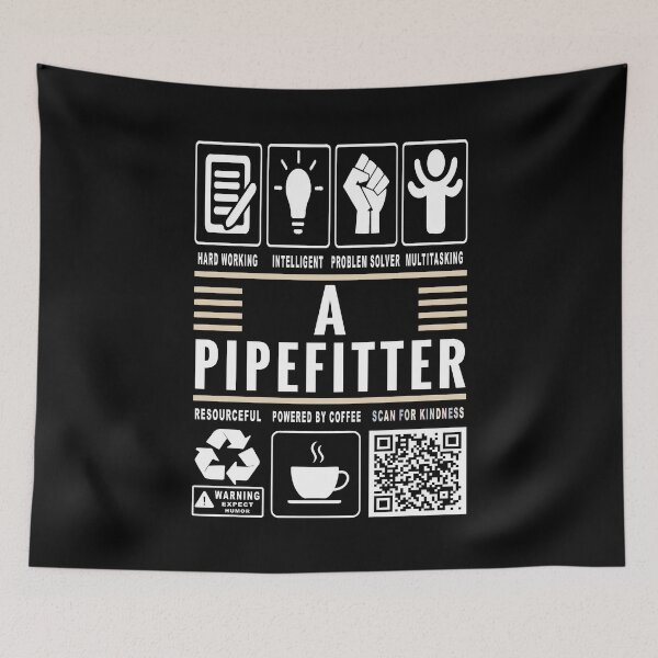 Item preview, Funny Pipefitter Job Description Icons QR Code designed and sold by MerchMaxxing.