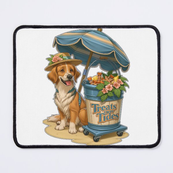 Item preview, Treats Over Tides Beach Dog Summer designed and sold by Marcikart.