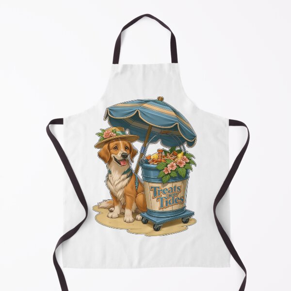 Item preview, Treats Over Tides Beach Dog Summer designed and sold by Marcikart.