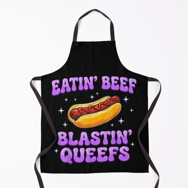 Item preview, Eatin Beef Blasting Queefs Funny Hot Dog Fast Food Humor Graphic designed and sold by Phil Ben.