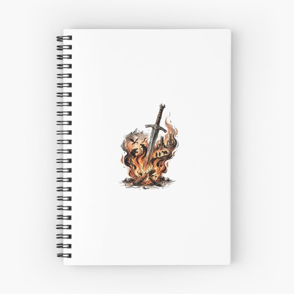 Item preview, Flaming Sword Fantasy Quest Campfire Roleplaying Design designed and sold by Fenay Designs.