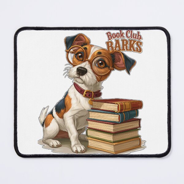 Item preview, Book Club Barks Reading Dog Glasses designed and sold by Marcikart.