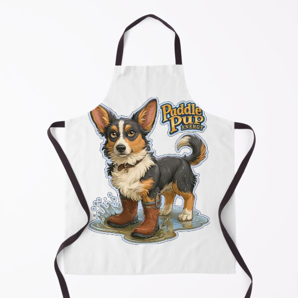 Item preview, Puddle Pup Energy Rain Boots Dog designed and sold by Marcikart.