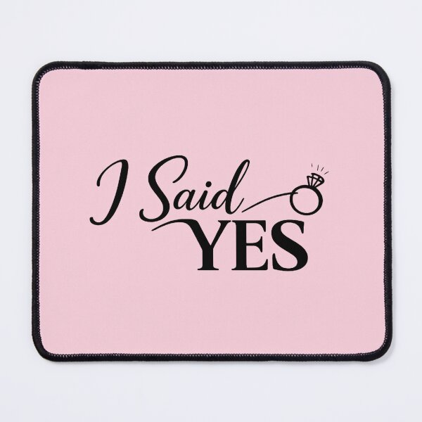 Item preview, I Said YES Engagement SVG | Elegant Bridal Quote Design with Ring | Bride to Be Wedding Graphic designed and sold by MarJul.