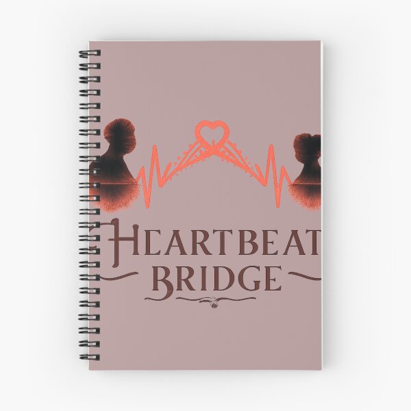 Item preview, Heartbeat Bridge Connecting Pulse Lines Design, Romantic Love Illustration, Emotional Connection Art for Couples designed and sold by JagrDesigns.