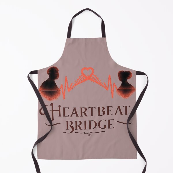Item preview, Heartbeat Bridge Connecting Pulse Lines Design, Romantic Love Illustration, Emotional Connection Art for Couples designed and sold by JagrDesigns.