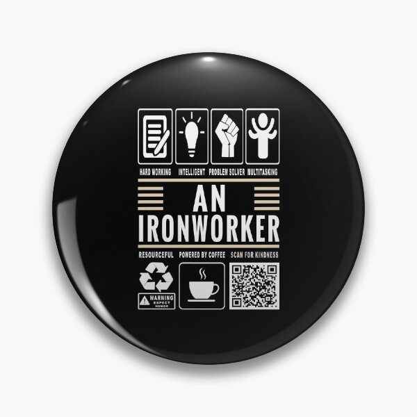 Item preview, Funny Ironworker Job Description Icons QR Code designed and sold by MerchMaxxing.