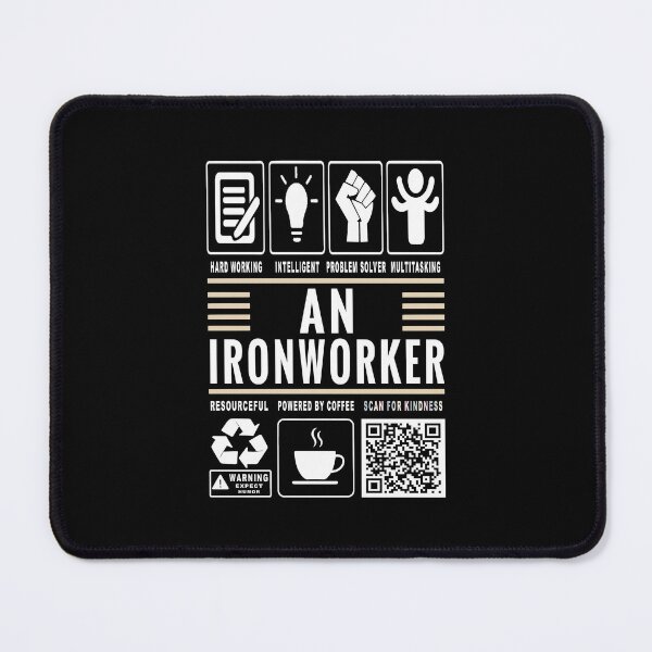 Item preview, Funny Ironworker Job Description Icons QR Code designed and sold by MerchMaxxing.