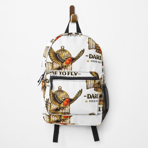 Item preview, Dare To Fly – Freedom Bird Inspirational Gold Artwork designed and sold by Be-You-Vibes.