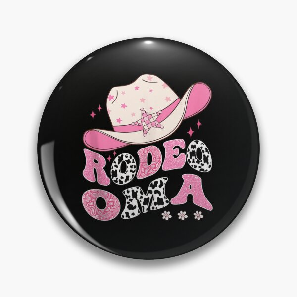 Item preview, Rodeo Oma Pink Cowgirl Hat Western Aesthetic Cow Print Floral Design designed and sold by Phil Ben.