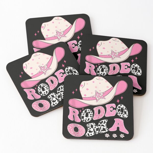 Artikelvorschau, Rodeo Oma Pink Cowgirl Hut Western Ästhetik Kuhmuster Blumendesign entworfen und verkauft von Phil Ben.