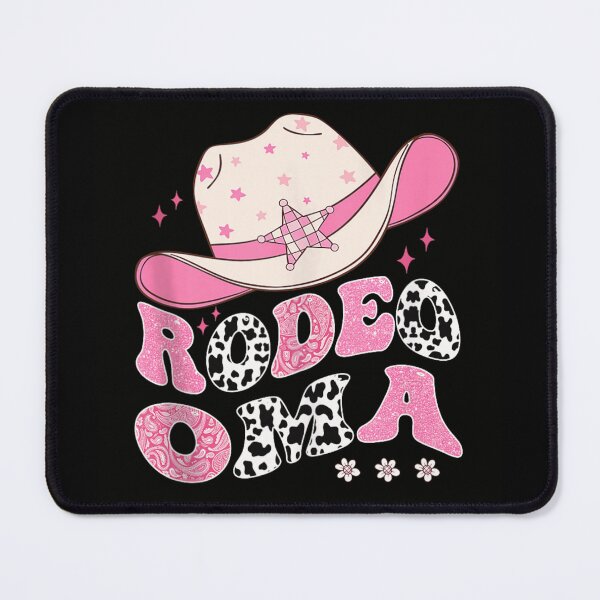 Item preview, Rodeo Oma Pink Cowgirl Hat Western Aesthetic Cow Print Floral Design designed and sold by Phil Ben.