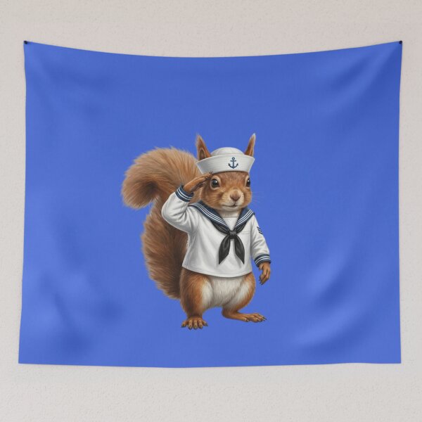 Item preview, Sailor Squirrel: Realistic Marine Design designed and sold by Wild Hare.
