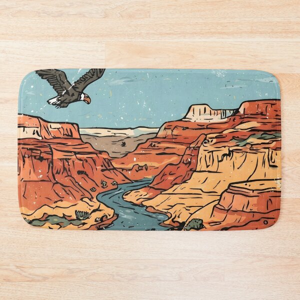 Item preview, Grand Canyon National Park  Retro Cute Landscape Condor designed and sold by HowToCanadian.
