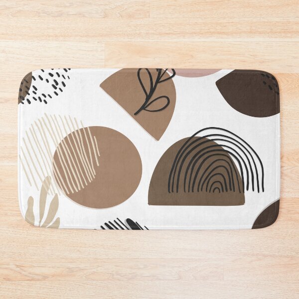 Item preview, Modern Boho Abstract Shapes Pattern – Neutral Earthy Aesthetic designed and sold by Barelythere2324.