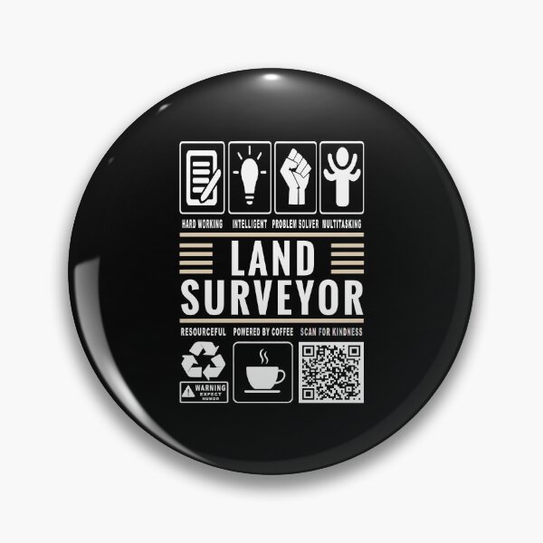 Item preview, Funny Land Surveyor Job Description Icons QR Code designed and sold by MerchMaxxing.