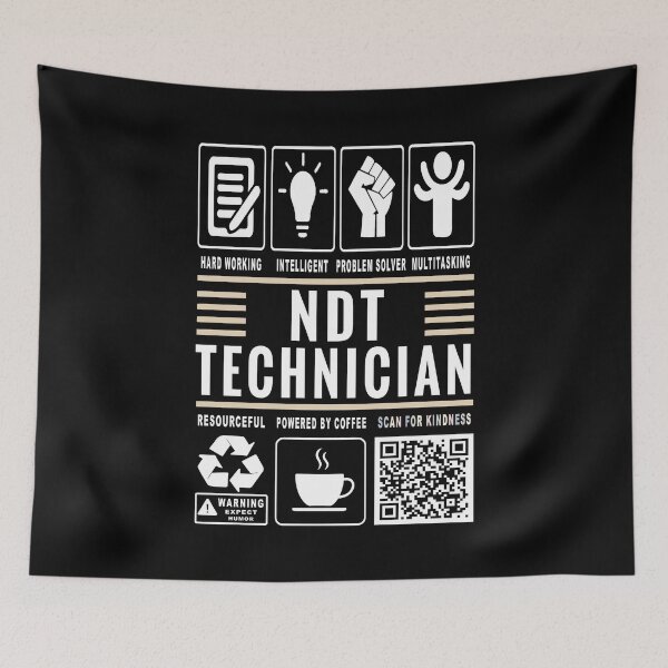 Item preview, Funny NDT Technician Job Description Icons QR Code designed and sold by MerchMaxxing.