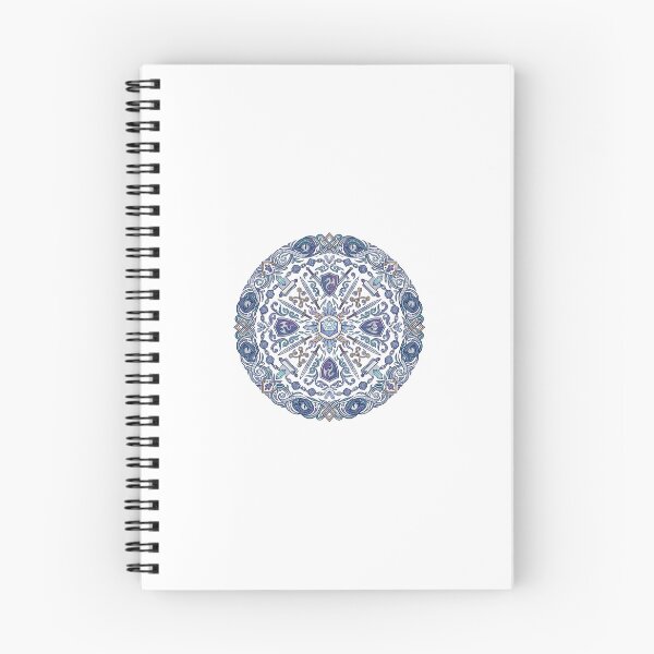 Item preview, Blue Fantasy Dice Mandala Tabletop Roleplaying Crest designed and sold by Fenay Designs.